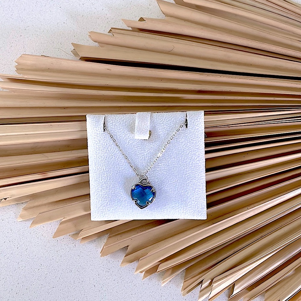 Swarovski Blue Heart Necklace